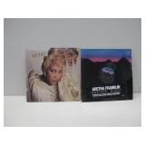 Two Aretha Franklin Lps