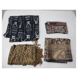 4 Assorted Scarves Oscar,Nicole Miller & More See
