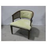Barrel Back MCM Cane Chair