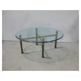 MCM Hollywood Regency Faux Bamboo Brass See