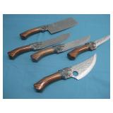 5 Piece Wolf Bolstered Handle Kitchen Knife Set