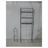 Metal Over Toilet Shelf & Toilet Paper Holder See