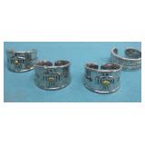 Four Adjustable SW Style Rings/Thunderbirds
