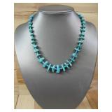 Sterling Silver Vtg. N/A Turquiose Necklace