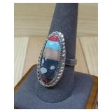 Sterling Silver Sw Hallmarked Multistone Ring