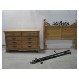 Bassett Wooden Dresser & Headboard W/Bed Frame