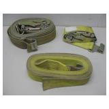 Two 2' Tie Down/Ratchet Straps 27' Long