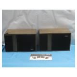 Vtg BOSE Model 301 Stereo Speakers W/Manual See