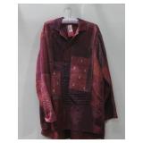 Mieko Mintz Patchwork Style Blouse Size Large
