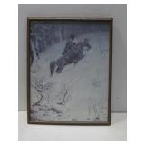 Framed Vtg Jim Abeita Print Late Fall In Foothills