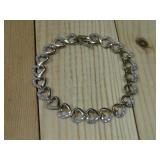 Sterling Silver Two Tone Vtg. Hallmarked Bracelet