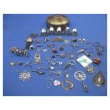Brass Trinket Box W/Penants & More S.S. Observed