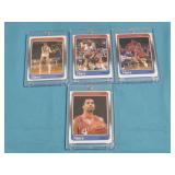 Four 1988 Fleer 76ers NBA Basketball Cards See