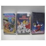 Three Sealed Disney VHS Movies Jungle Book See