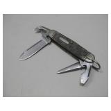 Vtg Western USA S-901 Multi Blade Folding Knife