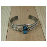 Nickel Silver Turquoise Infant Bracelet