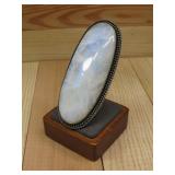 Massive S.S. Moonstone Ring Hallmarked 52.7 Grams