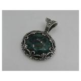 S.S Vtg Sw Tested Turq. 22.5g T.W Pendant