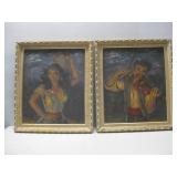 Two M.Laszlo Reproduction Frame Art 24' x 28'