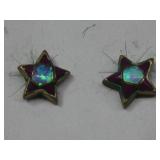Kalifano Star Stud Earrings Bronze