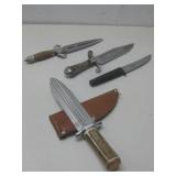 Four Hunting/Tactical Knives Various Styles See