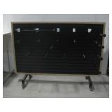Rolling Slatwall Display Shelf See Info