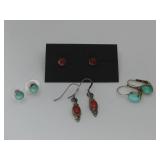 Sterling Silver Misc. Vtg Earring Sets