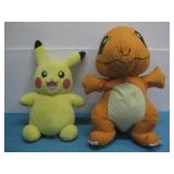 Build-A-Bear Pikachu & Stuffed Charmander Pokemon