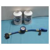 Two Super Tech Refrigerant R-134A Recharge Kit