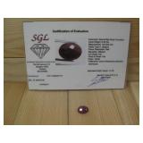 SGL Natural Red Ruby Corundum 6.7cts W/ COA See