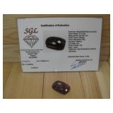 SGL Natural Red Ruby Corundum 37.8cts W/ COA See