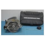 Vtg KMart 7' Saw Powers On & Chicago Electric Case