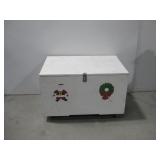 Rolling Wooden Crate Christmas Style See Info