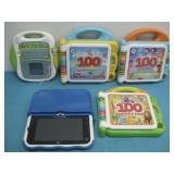 Five Childrens Toy Learning Tablets See Info