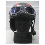 Goggles & Leather Helmet See Info