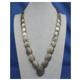 Hallmarked Vtg S.S. Graduated Pillow Bead See Info