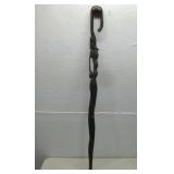Vtg Jamaican Folk Art Hand Carved Walking See Info