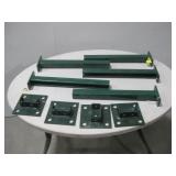 Four B-Line Post Base Plates & Four 18.5' Posts