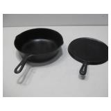 Cast Iron Skillet 11' & Victoria Cast Iron Griddle