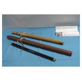 Two Wooden Flutes W/Fife, One Signed See Info