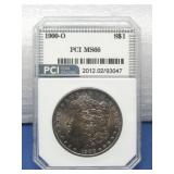 PCI Graded 1900-O Morgan Silver Dollar 90% Silver