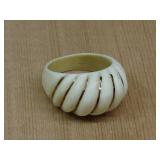 14K Gold Shrimp Dome Ring Hallmarked See Info