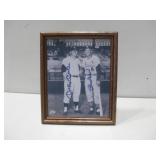 Framed Mickey Mantle & Stan Musial Autographed See