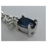 14K Hallmarked Genuine Diamond Tested & Blue See: