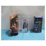 Three Collectible Star Trek Glasses See Info
