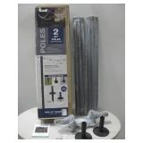 Two Excello 10' Poles For Bistro String Lights See