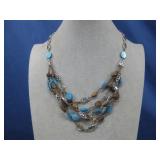 Brighton Riviera Blue Lagoon Multi-Strand Necklace