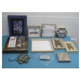 Serving Trays W/Various Wall Decor See Info