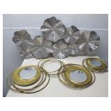 silver Tone & Gold Tone Wall Art Largest 39.5'
