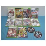 Twelve Assorted XBox 360 Video Games See Info